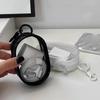Jewelry Organizer Portable Data Cable Earphone Coin Charger Storage Pouches New Round Black White PVC Transparent Cosmetic Bags