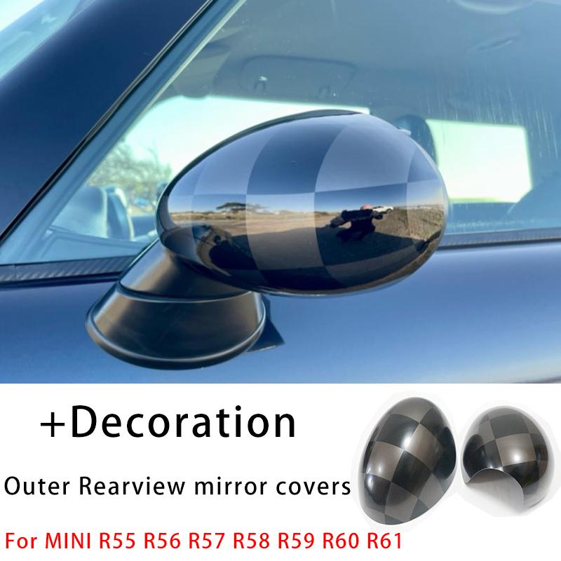 For Mini Countryman Cooper S Clubman Paceman R55 R56 R57 R58 R59 R60 R61 The Black Flag Rear View Mirror Exterior Accessories