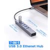 7-в-1 USB 3.0 HUB 5 Гбит/с высокоскоростной Type C 5 В дополнительный источник питания RJ45 Ethernet-адаптер для ПК компьютерные аксессуары Macbook Pro