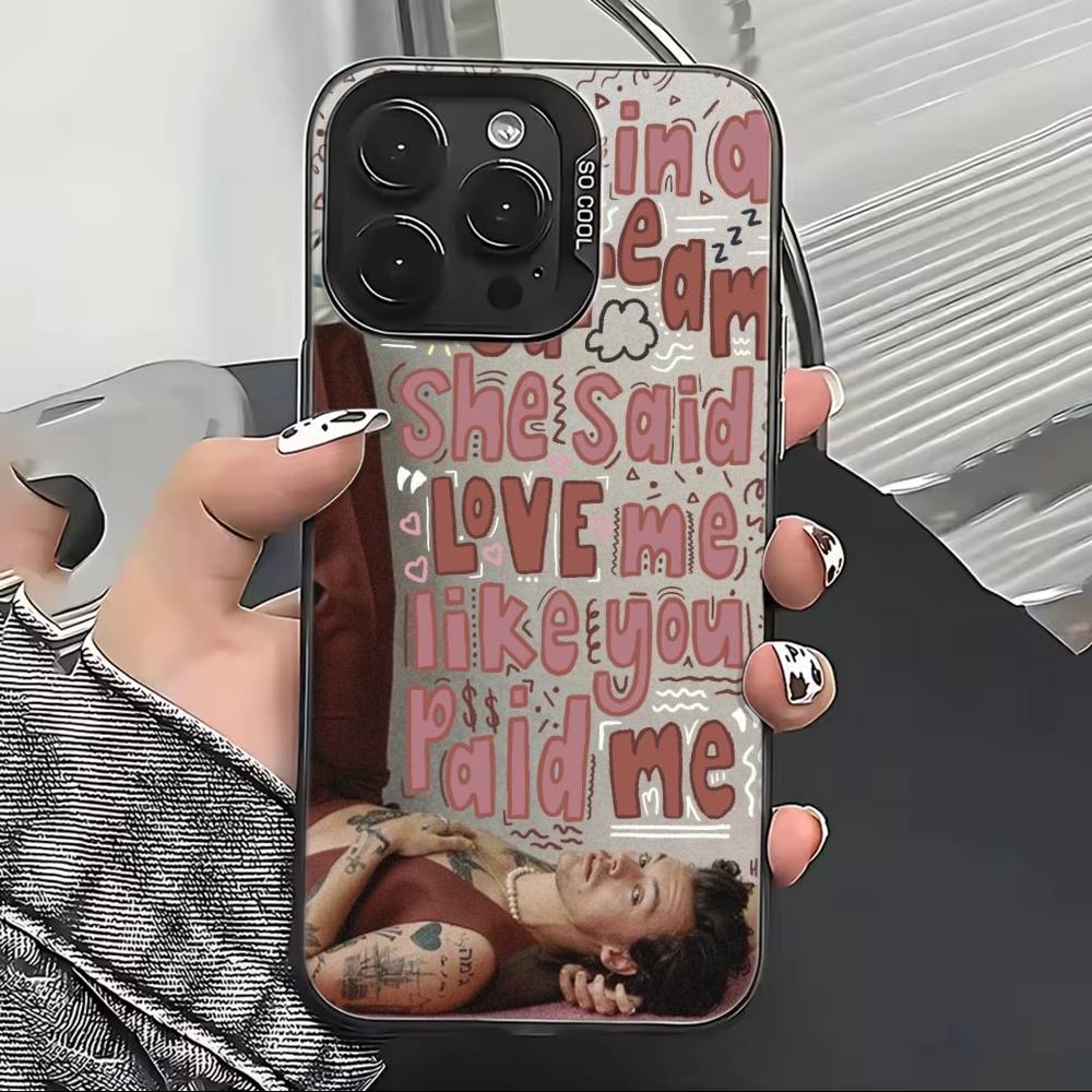 Чехол для телефона H-HaRRy Music S-Styles для iPhone 17,16,15,14,13,12,11 Plus,Pro Max,XS,Цветной Серебристый Черный Чехол