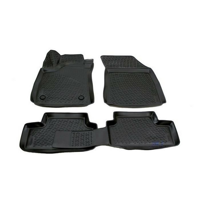 Tapis De Sol En Caoutchouc - J&J AUTOMOTIVE - Renault Megane 4 - Sur Mesure - Antidérapant - TPE Non Toxique