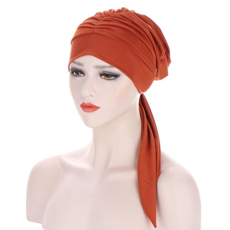 Women Muslim Cancer Head Scarf Chemo Hair Loss Hat Floral Printed Headwear EMA