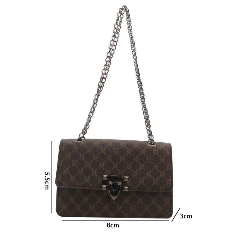 Women's fashion large capacity shoulder bag cross-body handbag chain bag