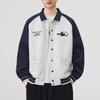 Lapel Baseball Uniform Jacket Men's Embroidered Loose and Versatile Casual Top