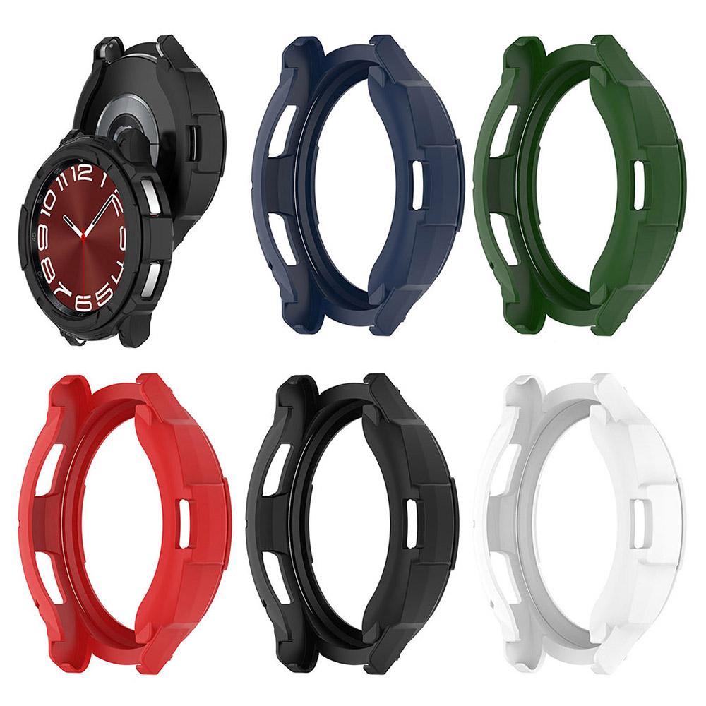 Мягкий защитный чехол из ТПУ для Samsung Galaxy Watch 6 Classic, 43 мм, 47 мм, полый защитный чехол, рамка