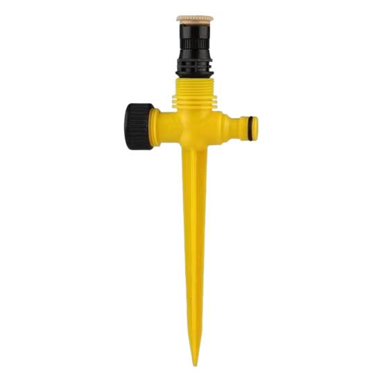 Lawn Sprinkler with Spike Base Ground Insert Water Sprinkler Adjustable Garden Sprinkler for Yard Patio Lawn Grass Irrigation