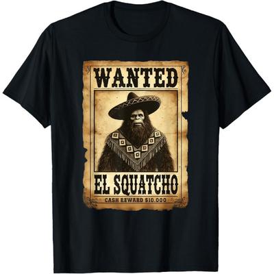 Футболка El Squatcho Bigfoot Sasquatch для мужчин, мальчиков, женщин