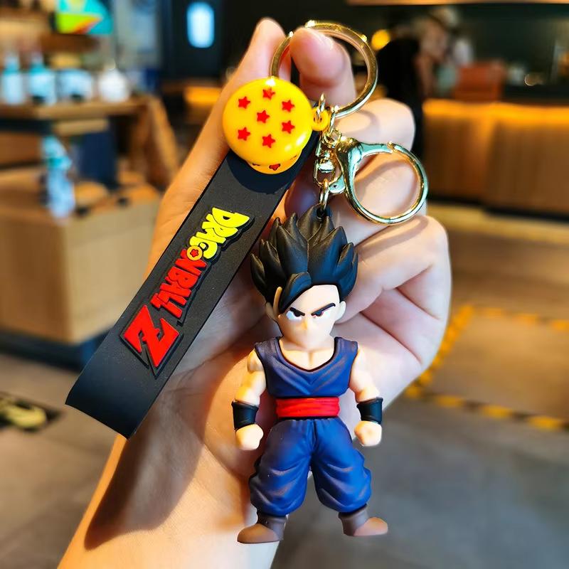 Брелок для ключей Аниме Dragon Ball 3D Фигурка Сон Гоку Мастера Роши Подвеска Dragon Ball Брелок для Рюкзака Сумки Украшение Для Фанатов Аниме