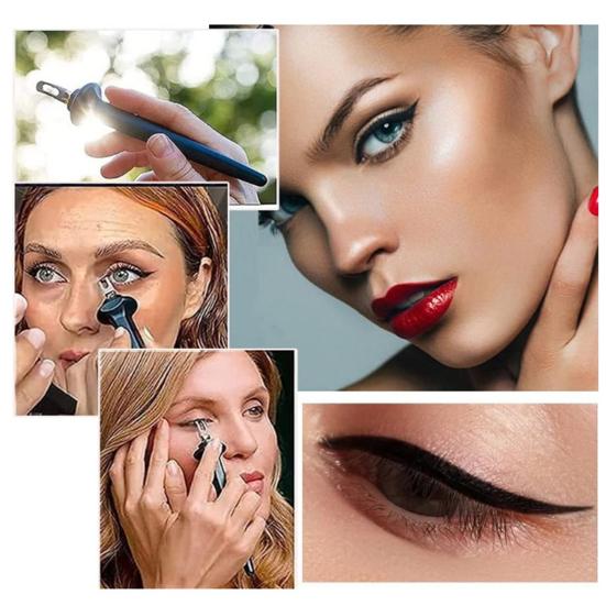 Силиконовый набор для подводки глаз с водостойкими жидкими подводками, гелевой кистью для подводки, многоразовый