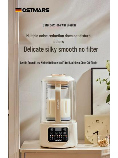 OSTMARS Silent Soy Milk & Food Processor: No-Cook, No-Filter, Residue-Free, Fully Automatic, Wall-Breaking Multifunctional Machine.