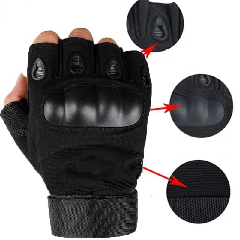 Перчатки мужские с половиной пальцев, тактические перчатки для активного отдыха, спортивные перчатки для страйкбола, мотоцикла, велосипеда, перчатки для велосипеда
