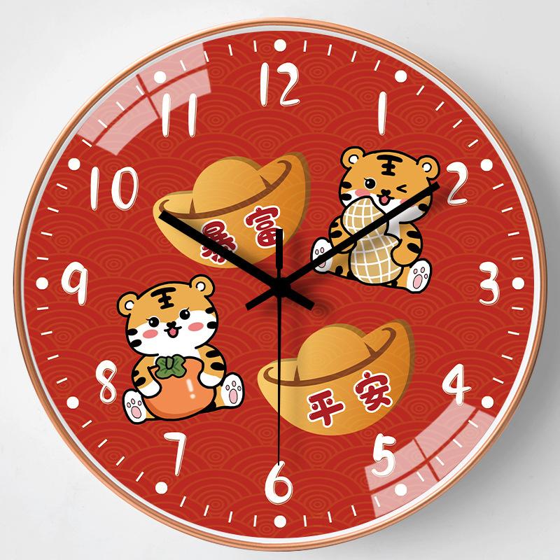 14-дюймовые 35 см новые китайские часы настенные часы гостиная бесшумные простые часы настенные современные креативные китайские часы