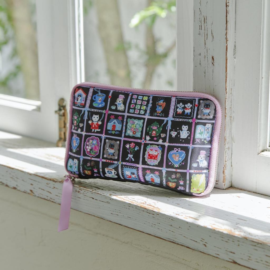 [Hobonichi] Сумочка-органайзер с карманами - Sister / Юми Китагиши / С кофе