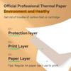 A4 Thermal Printer Paper 4 Roll, 8.3 inches Wide, Fax Paper, Compatible with PeriPage A40, M08F, MT810 and Other Portable Thermal Printers (4 Rolls |