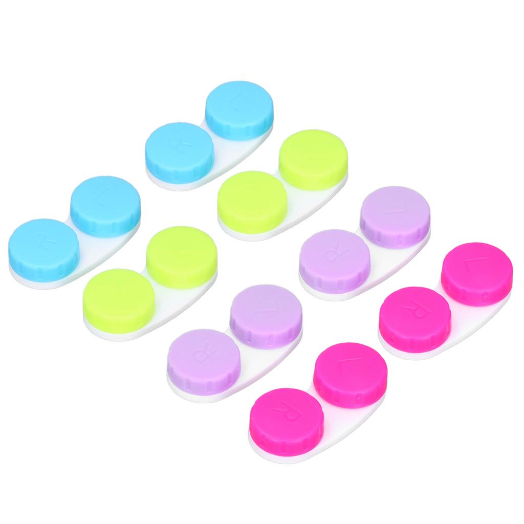 16pcs Contact Lens Case Colorful Contact Lens Soak Storage Container for Outdoor Activities Travel