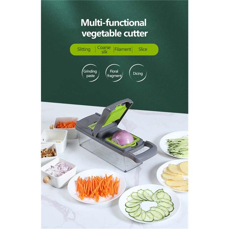 14/16 in 1 Multifunctional Vegetable Chopper Onion Chopper Handle Food Grate Food Chopper Kitchen Vegetable Slicer Dicer Cut