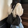 2025 Autumn New Commuter Large Capacity Solid Color Fashion Dumpling Bag Waterproof Simple Shoulder Bag Messenger Bag Women