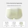 YOUNGYELL Women's 10A Antibacterial Seamless Mid-Waist Cotton Underwear 4-Pack