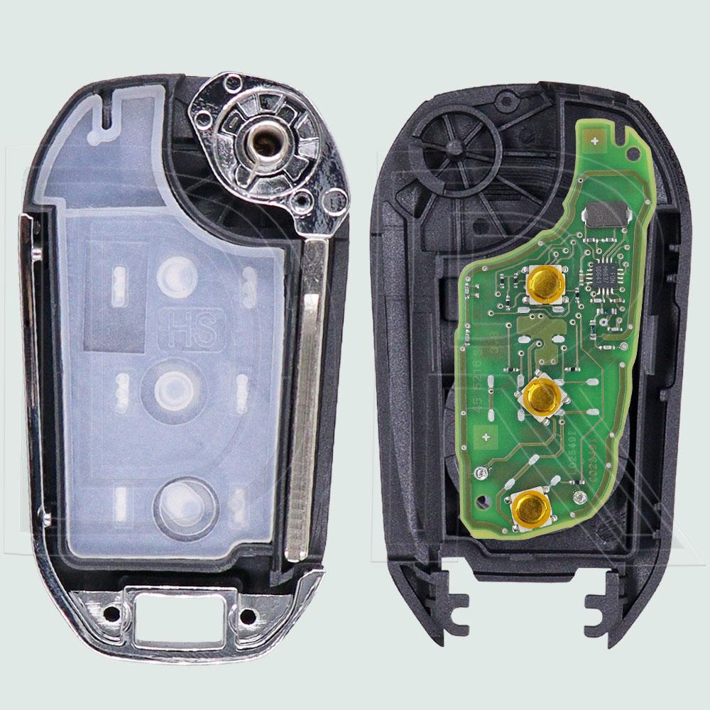 DR OEM PCB ID46 PCF7941 433MHz HU83/VA2 Car Remote Key For Citroen C2 C3 C4 Cactus C-Elysee Peugeot 208 301 308 508 608 2008