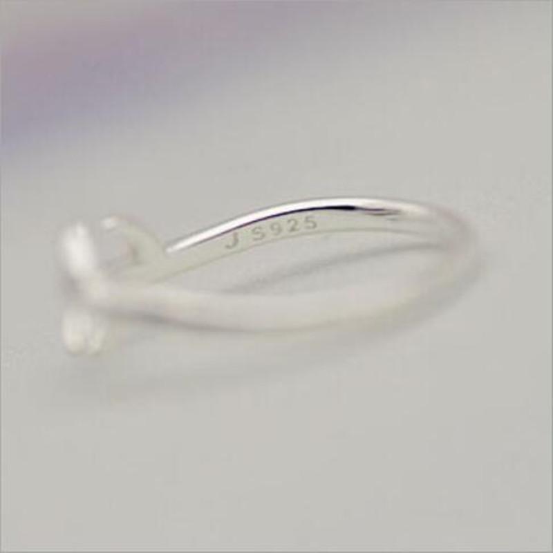 New Arrival Exquisite Glossy Christmas Snowflake Antler 925 Sterling Silver Jewelry Not Allergic Simple Opening Rings R013