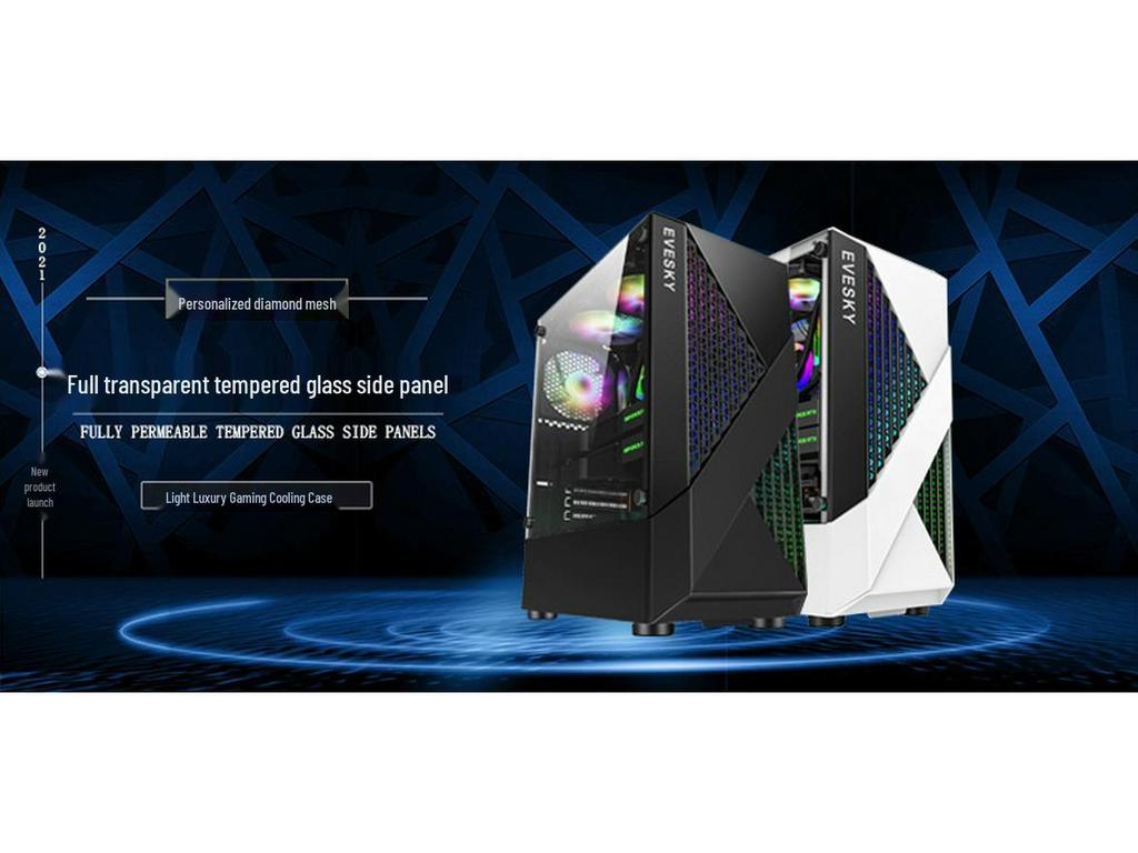 JAZPER 600W Бесшумный блок питания, Номинальная мощность 500 Вт, Двойной 6-контактный, Поддержка задней прокладки кабелей для игровых ПК