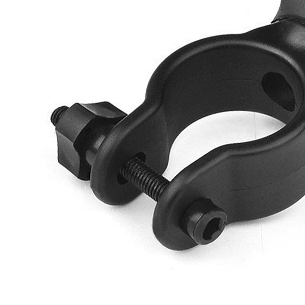 8PCS 360 Degree Rotation Bike Flashlight Mount Plastic Bicycle Flashlight Clip Electric Wheelchair