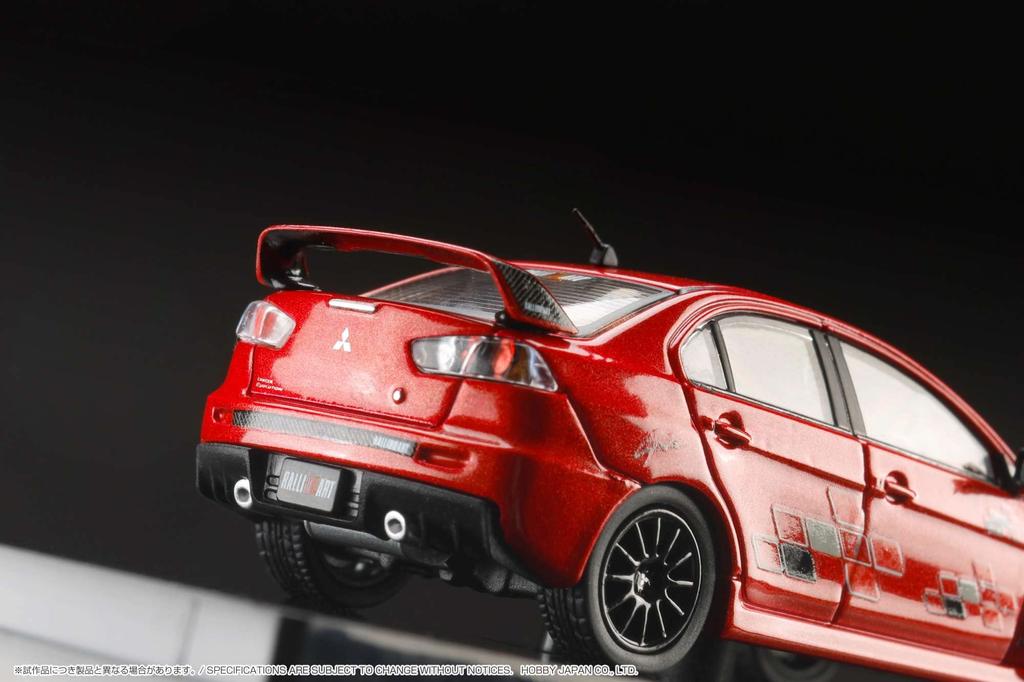 164 Mitsubishi Lancer Evolution 10 Rally Art Красный металлик
