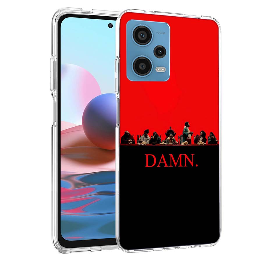Kendrick Lamar DAMN Phone Case For Redmi Note 13 12 14 15 Pro Plus 13R 11 11T 11E 11S 10 Pro 10S 9 9S Cover Cell Clear TPU Capa