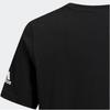 adidas Тренировочная легкая атлетика с графическим принтом, трикотажная футболка с круглым вырезом, модная футболка с коротким рукавом, мужские топы, черная H44277