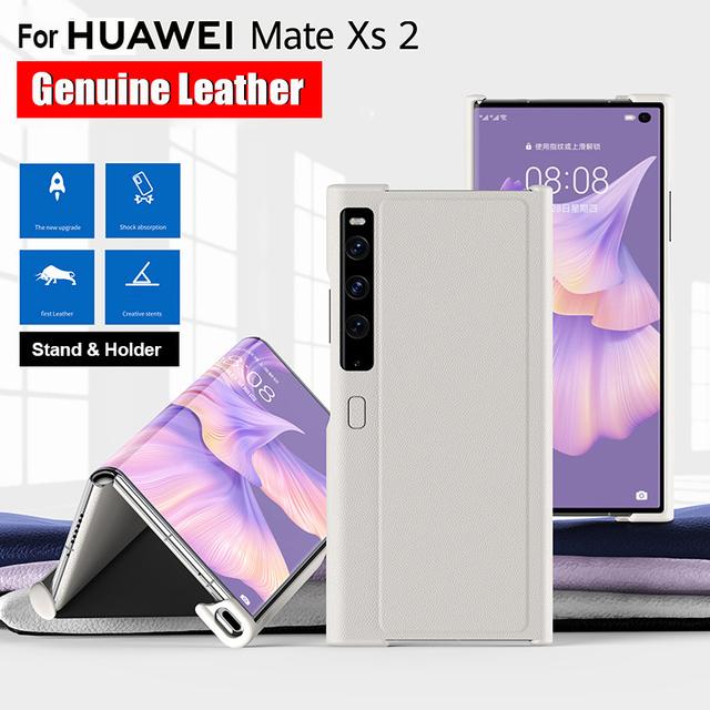 Чехол из натуральной кожи для Huawei Mate Xs 2 Xs2, ультратонкий складной чехол-подставка для Huawei Mate Xs 2 5g, чехол Fundas Capa