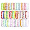 24/50/100Pcs Artificial Hawaiian Leis Vibrant Faux Flower Garland Necklace  Summer Pool Party