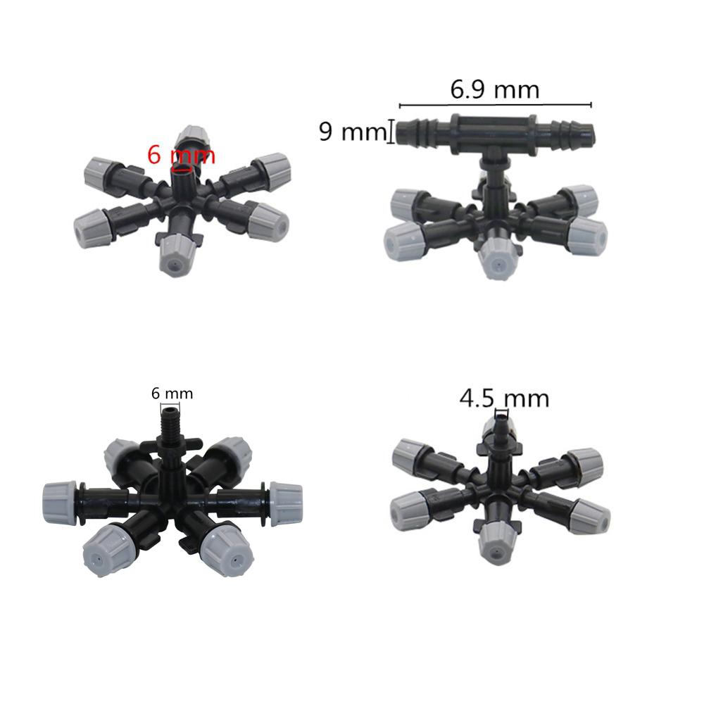 1 Pc Multi-nozzle Gray Sprinkler Garden Greenhouse Irrigation Sprayer Agriculture tools Water Fogger Cooling Misting Nozzle