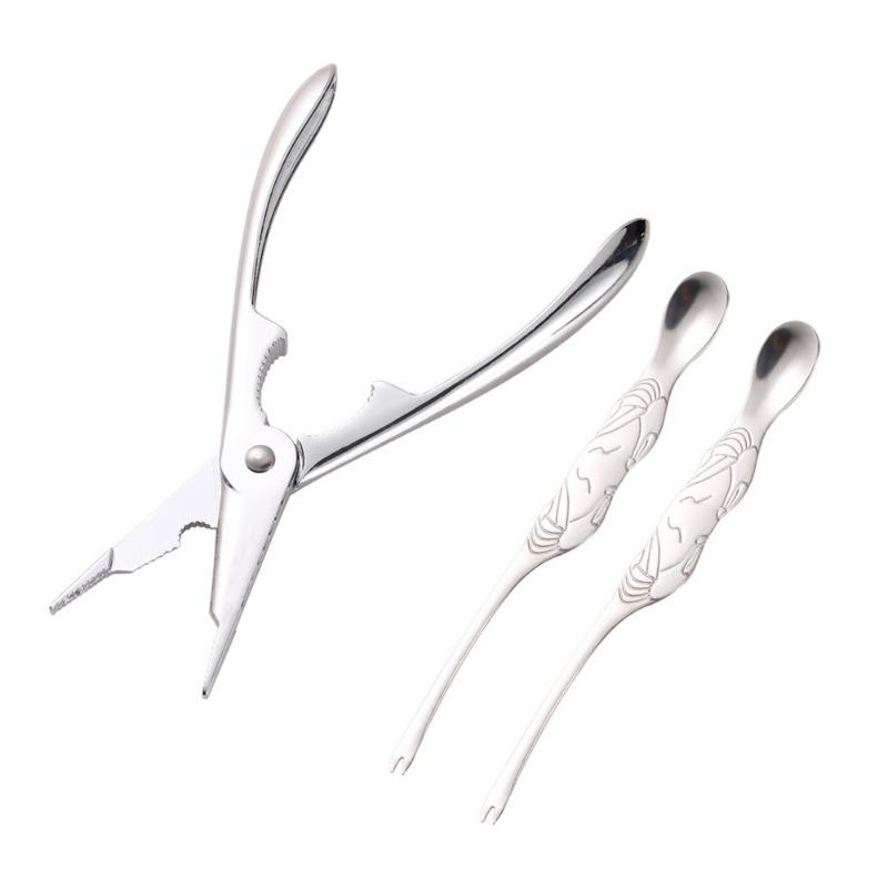 1 набор из нержавеющей стали 304, креативная вилка и щипцы для поедания крабов для домашнего использования на кухне