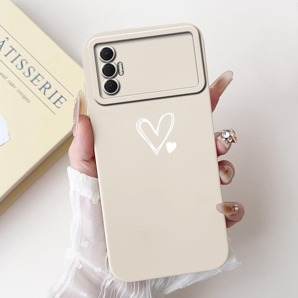 Phone Shell For Tecno Spark 8P Woman Fashion Flower Butterfly Coques For Tecno Spark 9T India Back Covers Soft Liquid Silicone