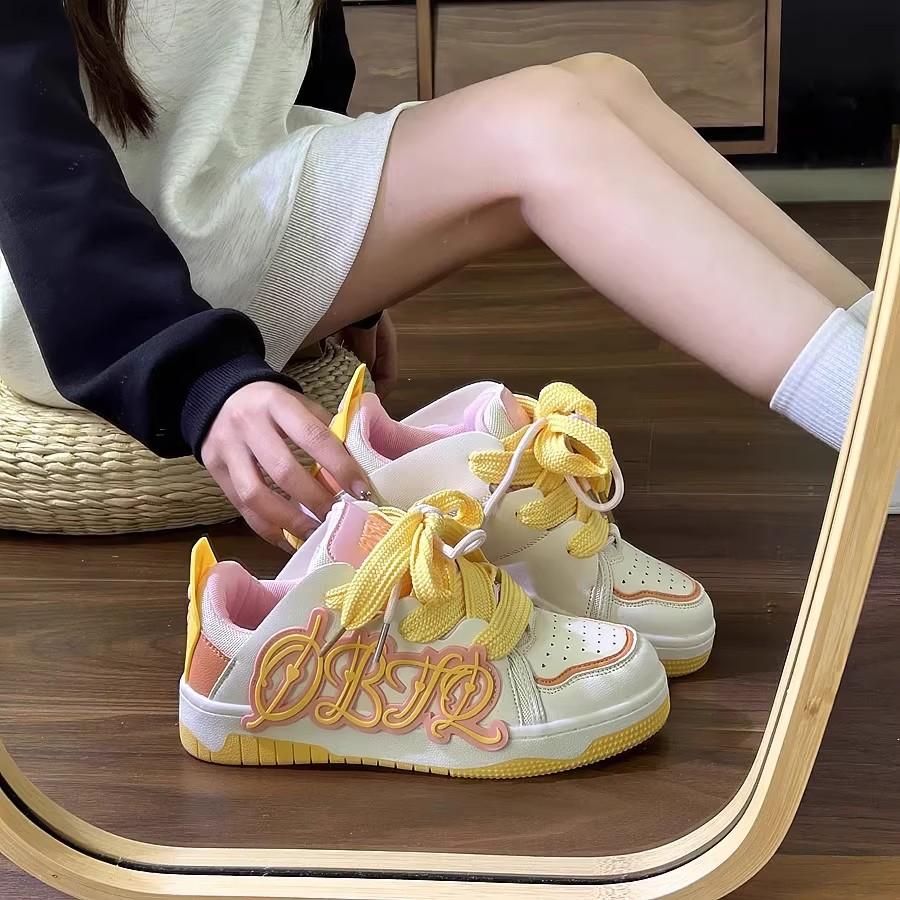 NEW Womens Sports Shoes Colorful Original Comfortable and Elegant Casual Sneakers Athletic Letter Ladies Footwear