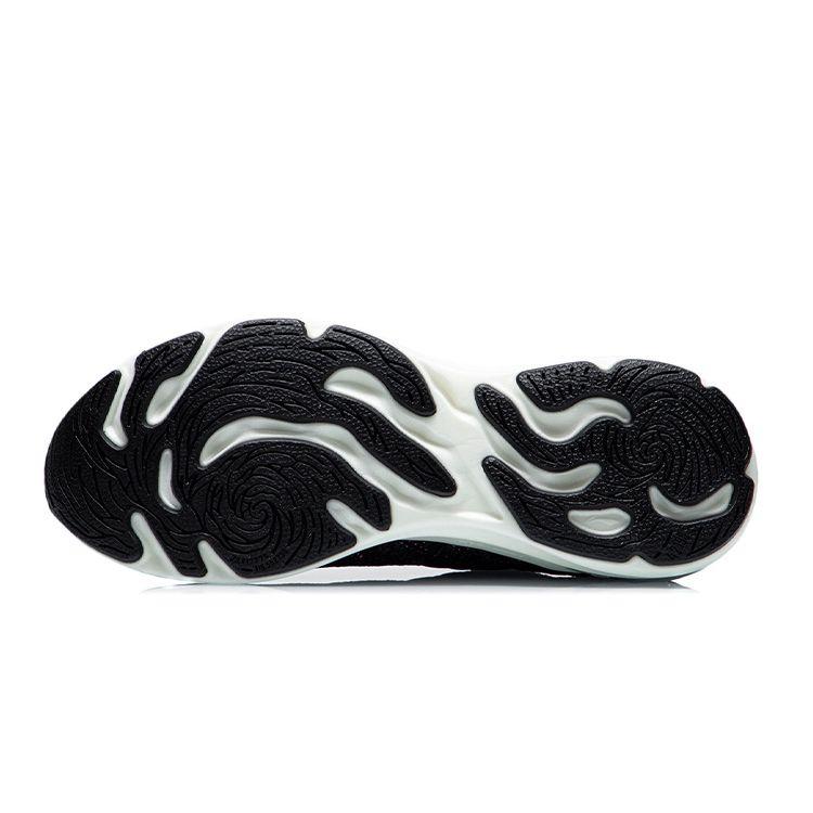 Li Ning Lan One Piece Woven Sports Rebound Low Top Running Shoes Women Sneaker Cold-Sand-Black ARHR132-1