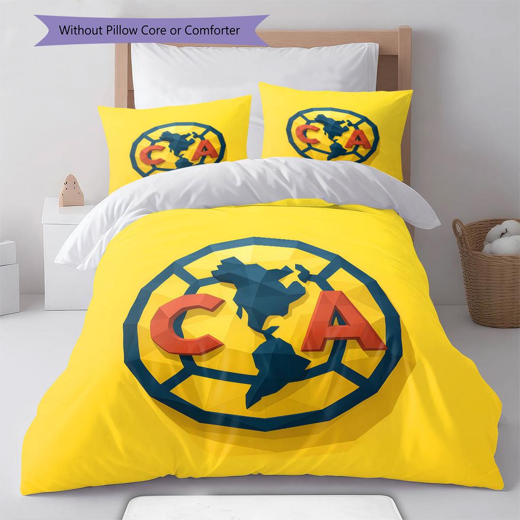 Club America Pattern Bedding,Quilt Set Quilt Cover Pillowcase Home Birthday Gift(1 * duvet cover + 2 * pillowcase, without core)