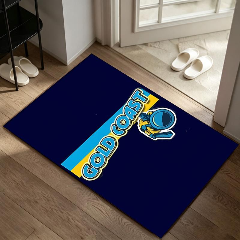 gol coast titans A rug suitable for office chair areas living rooms and computer desks perfect for home offices and an ideal holiday gift