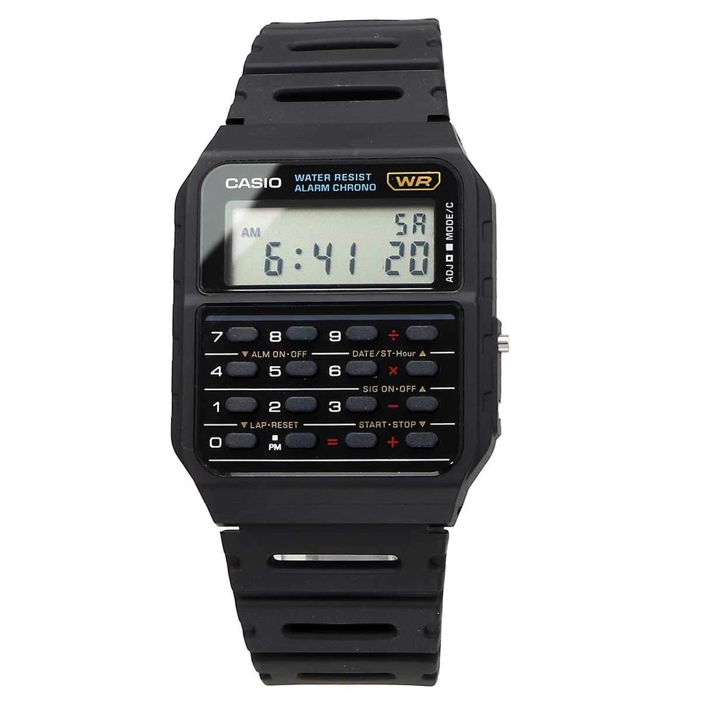 Casio Часы с функцией калькулятора Часы-калькулятор Простая упаковка без подарочной коробки Черная модель Overseas [Casio] CA-53W-1Z [item]