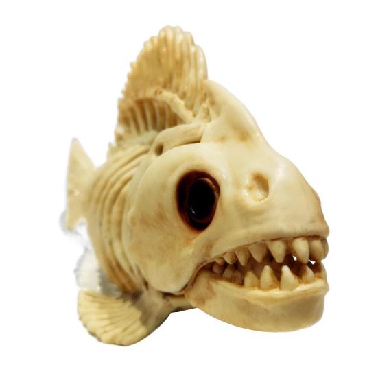 Хэллоуин скелет рыбы модель реалистичный пластиковый карп череп кость художественное украшение для домашнего офиса бар вечеринка украшение