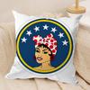 AAesthetic Art Venezuela Cushion Cover Silky Short Plush DoubleSided Printed Pillow Case for Sofa All Seasons Home Decor Gift