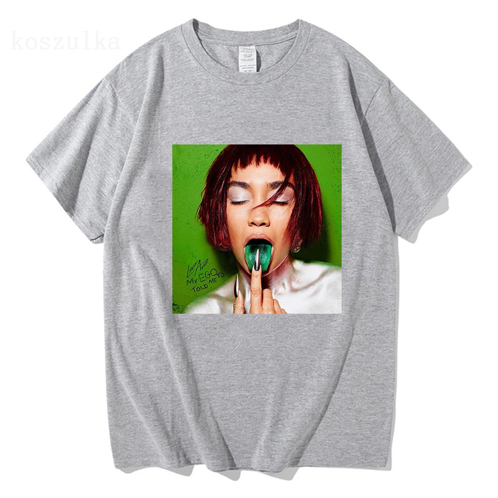 Fashion MY EGO TOLD ME TO Album Print Tshirt LeighAnne Pinnock Graphic Tshirts Loose Women T Shirt Streetwear Tees Tops
