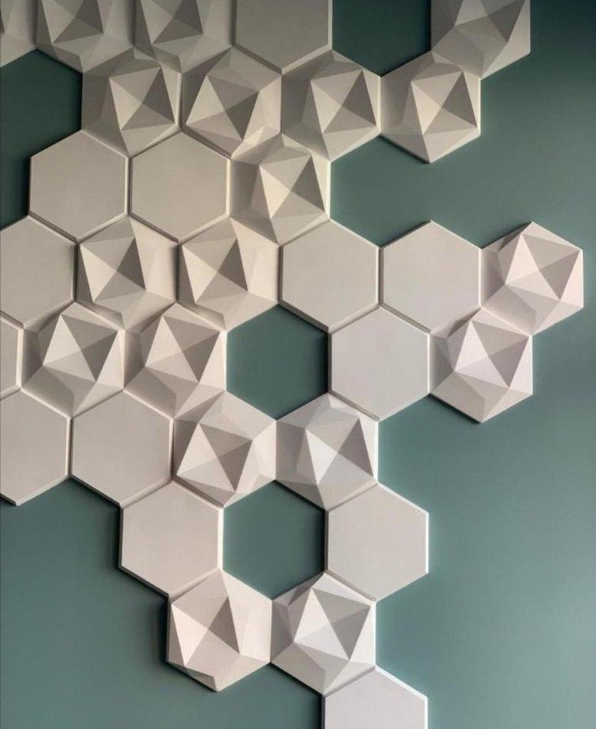 Plastic Mold for the Manufacture of 3d Panel "Broken honeycomb"(3D Mold for Decorative Wall Panels for Gypsum and Concrete) Wall Decor.