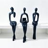 3 шт. 3D-печатная фигурка Мыслитель Сидящий на краю Декор Фигурка с длинными ногами Арт-украшение Идея для подарка