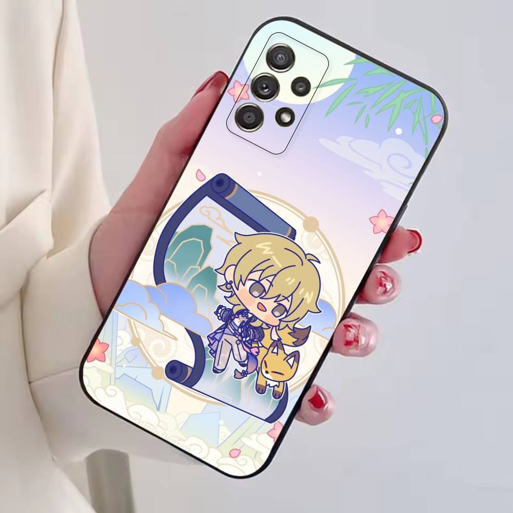 Чехол для телефона Ensemble Stars Game Hakaze Kaoru для Samsung S25, S24, S21, S22, S23, S30, Ultra, S20, Plus, Fe, Lite, Note, 10, Черный чехол