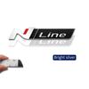 3D металлическая эмблема решетки N LINE на заднем багажнике, наклейка со значком на корпусе