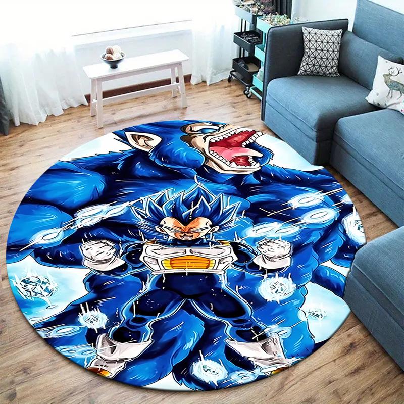 Ковер круглый Dragon Ball Super Ковер для гостиной спальни дивана игровой комнаты Декор Нескользящий коврик для пола