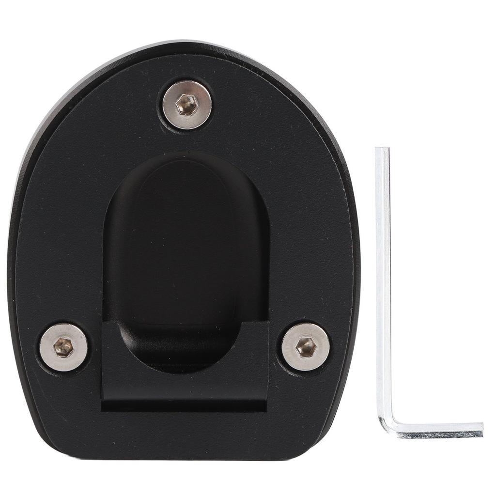 Motorcycle Kickstand Pad Side Stand Enlarger Plate Fit for Vespa GTS 250 300 2013‑2019Black