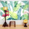 Журавль зеленый пальмовый лист гобелен настенный маленький свежий хиппи TAPIZ богемный декор комнаты фоновая ткань