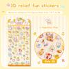 Милые креативные 3D рельефные наклейки Наклейки для канцелярских товаров в виде дневника своими руками Милые эстетичные наклейки для декора Забавные водонепроницаемые наклейки